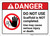 Danger: Do Not Use Scaffold Is Not Complete ANSI - Wall Sign