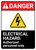 Danger: Electrical Hazard Authorized Personnel Only ANSI - Wall Sign