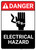 Danger: Electrical Hazard With Icon ANSI - Wall Sign