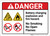 Danger: Explosion Hazard Battery Charging Explosion and Fire Hazard ANSI - Wall Sign