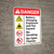 Danger: Explosion Hazard With Icons ANSI - Wall Sign
