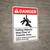 Danger: Falling Objects Stay Clear of Transfer Area ANSI - Wall Sign