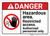 Danger: Hazardous Area Restricted Access ANSI - Wall Sign