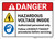 Danger: Hazardous Voltage Inside Authorized Personnel Only ANSI - Wall Sign