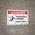 Danger: Hazardous Voltage Keep Away With Icon ANSI - Wall Sign