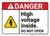 Danger: High Voltage Inside Do Not Open ANSI - Wall Sign