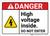 Danger: High Voltage Inside Do Not Enter ANSI - Wall Sign