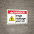 Danger: High Voltage Keep Out with Graphic ANSI - Wall Sign