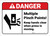 Danger: Pinch Points Keep Hands Clear Press Moving With Icon ANSI - Wall Sign
