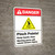 Danger: Pinch Points Moving Parts Cause Injury Keep Clear With Icon ANSI - Wall Sign