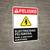 Danger: Electrical Hazard Authorized Personnel Only Portrait Spanish ANSI - Wall Sign
