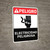 Danger: Electrical Hazard Keep Out Landscape Spanish ANSI - Wall Sign
