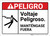 Danger: Hazardous Voltage Spanish ANSI - Wall Sign
