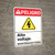 Danger: High Voltage Stay Out Hazard with Graphic Spanish ANSI - Wall Sign