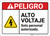 Danger: High Voltage Authorized Personnel Only Hazard Spanish ANSI - Wall Sign