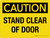 Caution: Stand Clear Of Door Landscape - Wall Sign
