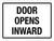 Door Opens Inward Landscape - Wall Sign