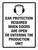 Ear Protection Required When Doors Are Open Or Entering The Production Unit Portrait - Wall Sign