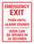 Emergency Exit - Push Until Alarm Sounds Door Can Be Opened In 30 Seconds Portrait - Wall Sign