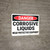 Danger: Corrosive Liquids Wear Protective Equipment - Wall Sign