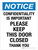 Notice: Confidentiality Is Important Please Keep This Door Closed Thank You Portrait - Wall Sign