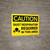 Caution: Dust Respirator Required Area with Graphic - Wall Sign
