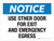 Notice: Use Other Door For Exit And Emergency Egress Landscape - Wall Sign