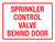 Sprinkler Control Valve Behind Door Landscape - Wall Sign