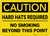Caution: Hard Hats Required No Smoking - Wall Sign