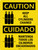 Caution: Keep All Cylinders Chained Bilingual Portrait - Wall Sign