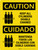 Caution: Keep All Cylinders Double Chained Bilingual Portrait - Wall Sign