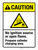 Caution: No Ignition Source Or Open Flame Propane Cylinder Charging Area ANSI Portrait - Wall Sign
