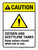 Caution: Oxygen And Acetylene Tanks Keep Valves Closed When Not In Use ANSI Portrait - Wall Sign