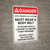 Danger: Each Person Must Wear A Body Belt - Wall Sign