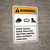 Warning: Safety Glasses Safety Shoes Hard Hats Required ANSI - Wall Sign