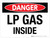 Danger: LP Gas Inside Landscape - Wall Sign