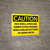 Caution: Shield Apron Gloves Required when Handling Batteries - Wall Sign