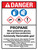 Danger: Propane Handling Hazards ANSI Portrait - Wall Sign