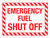 Emergency Fuel Shut Off Landscape - Wall Sign
