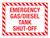 Emergency Gas Diesel Tank Shut-Off Landscape - Wall Sign