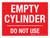 Empty Cylinder Do Not Use Landscape - Wall Sign