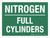 Nitrogen Full Cylinders Landscape - Wall Sign