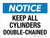Notice: Keep All Cylinders Double-Chained Landscape - Wall Sign