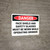 Danger: Hard Hat Safety Glasses Work Gloves Work Boots Must be Worn - Wall Sign