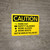 Caution: Wear Hardhat Safety Glasses Gloves Boots - Wall Sign