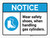 Notice: Wear Safety Shoes When Handling Gas Cylinders ANSI Landscape - Wall Sign