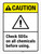 Caution: Check SDSs On All Chemicals Before Using ANSI Portrait - Wall Sign