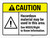 Caution: Hazardous Material May Be Used In This Area - See MSDS ANSI Landscape - Wall Sign