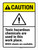 Caution: Toxic Hazardous Chemicals Are Used In This Work Place - MSDS Available ANSI Portrait - Wall Sign