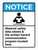 Notice: Material Safety Data Sheets & Written Hazard Communication Program Located Here ANSI Portrait - Wall Sign